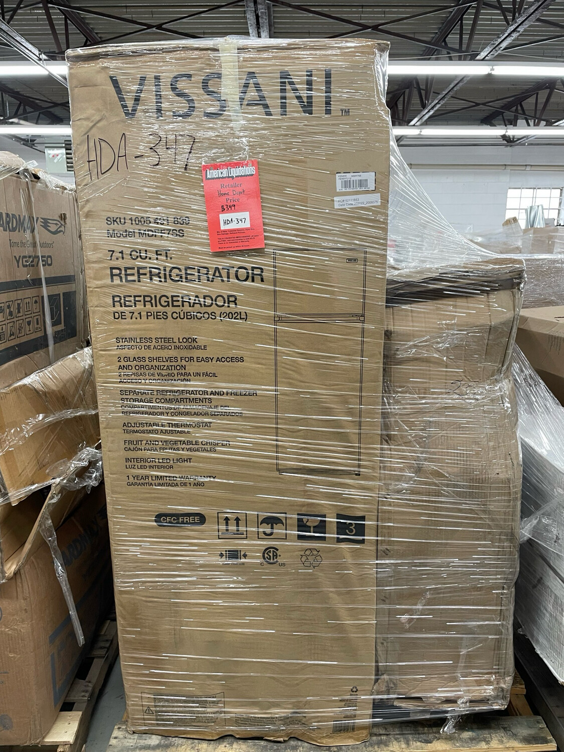 HOME DEPOT GENERAL MERCHANDISE PALLET - HDA-347 HOME DEPOT GENERAL MERCHANDISE PALLET - HDA-347