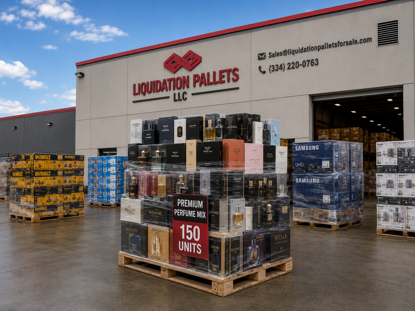 Wholesale perfume pallets
