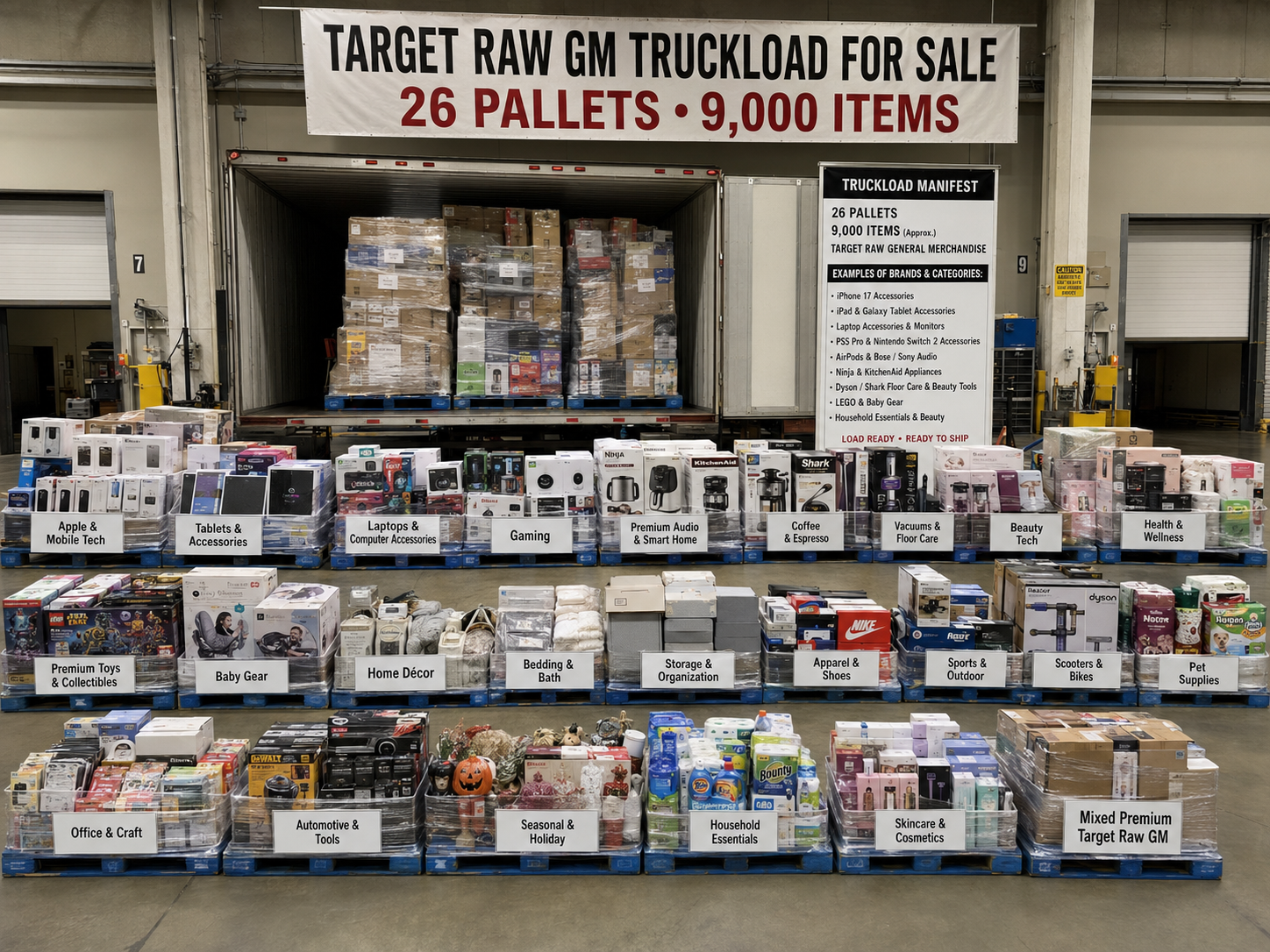 Target Raw GM Truckload for sale
